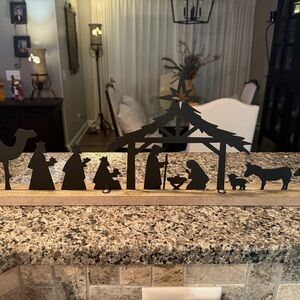 Metal Silhouette Nativity Scenes (2)